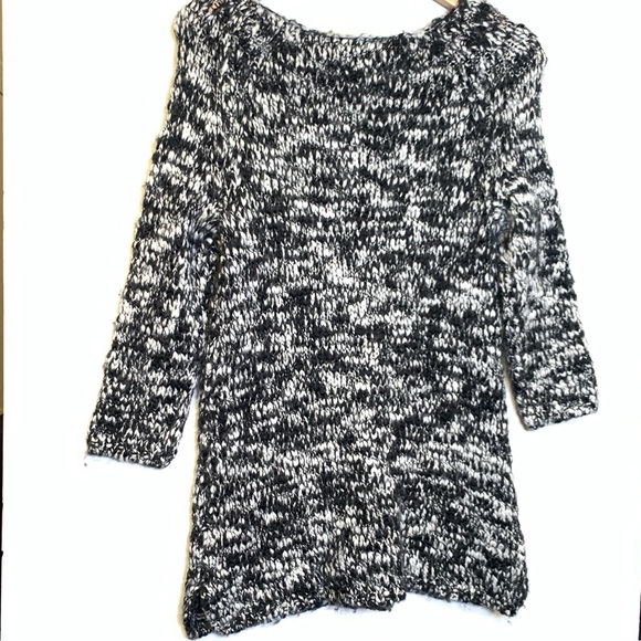 Ann Taylor Black White Knit Wool Sweater Size Medium - Picture 8 of 16